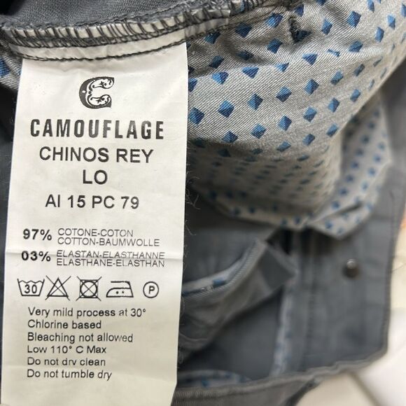 Camouflage AR and J Gray Chino Cotton Blend Men’s Pants(Size 44) - Picture 12 of 14